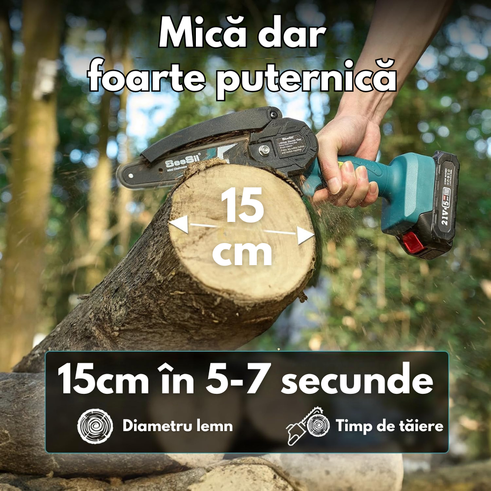Mini drujbă cu lama de 15cm