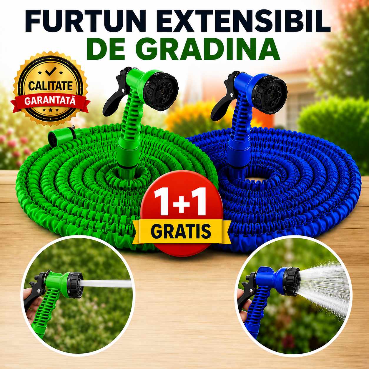 Furtun grădină extensibil