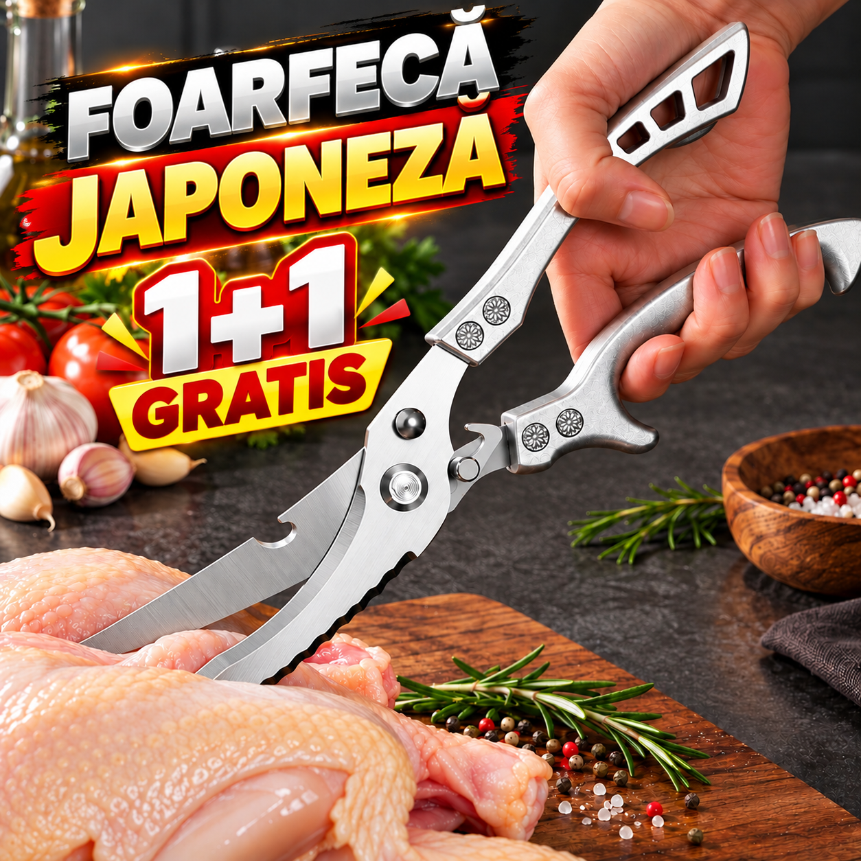Foarfecă japoneză din oțel inoxidabil
