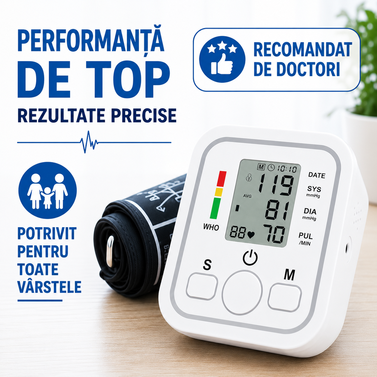 Tensiometru digital de brat